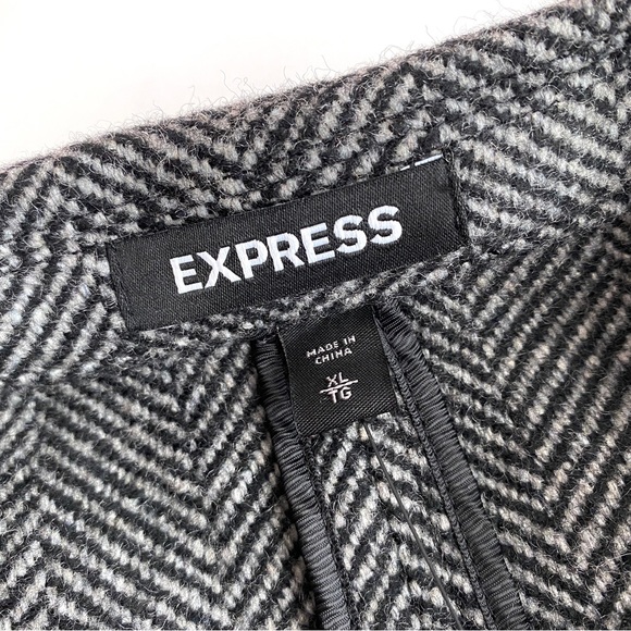 NWT Heavy Wool Blend Jacket express mens XL designer luxury suit - Picture 7 of 10